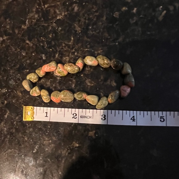 Green and pink stone bracelet - Picture 3 of 5